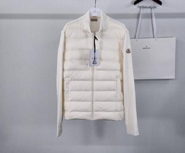 백로고 캐시미어 울 다운패딩