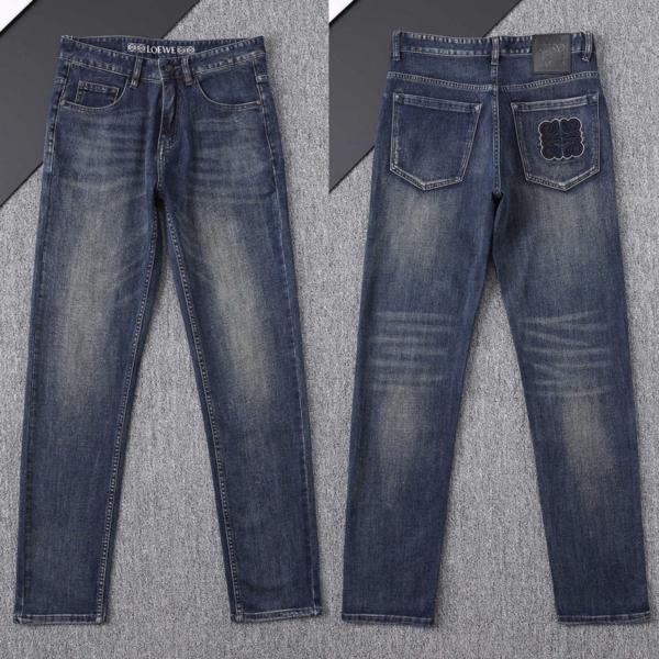 로** 아나그램 로고자수 워싱스판 데님진수입최고급