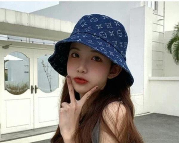 루* 모노그램 데님 자가드 버킷햇 수입