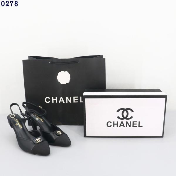 샤* 금장 스트랩 슬링백 펌프스