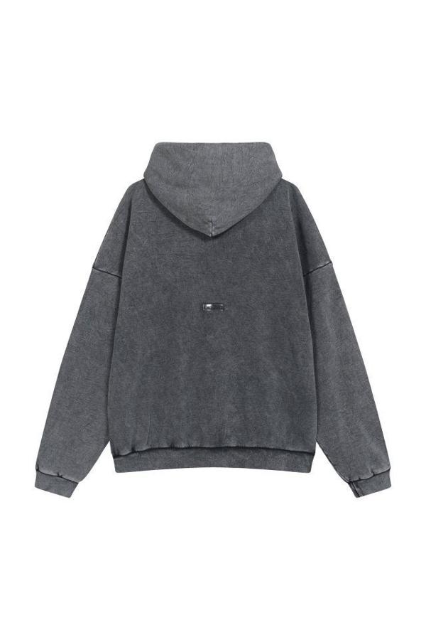 아** 백로고패치 후드