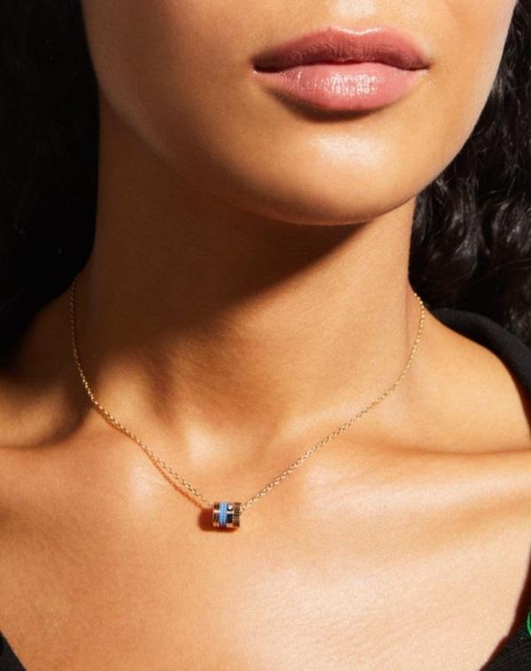 부** 콰트로 블루 에디션 링 펜던트 목걸이수입최고급