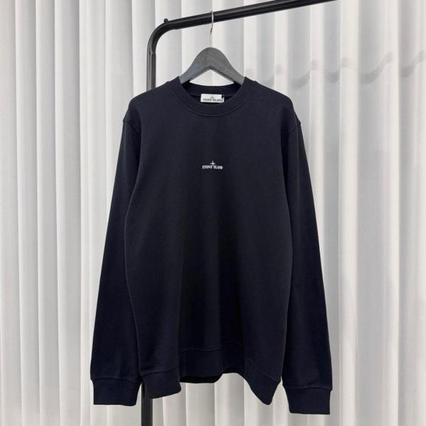 스* 원형 프린트 스웻셔츠