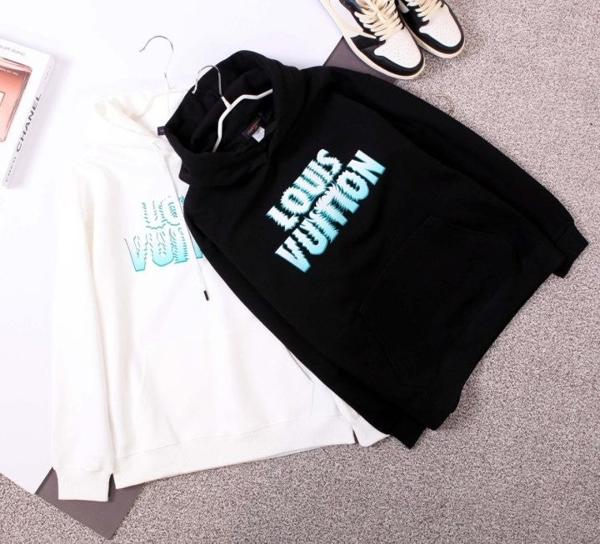 루* 레터링 그라데이션 후드탑