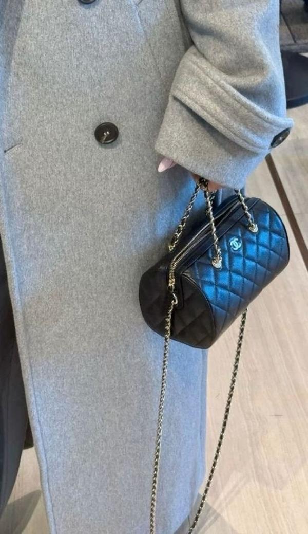 샤* 25p 클래식 미니 보스턴백 볼링백 체인핸들 원통백 AP4474