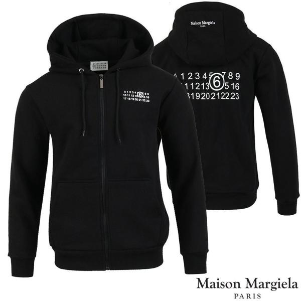 메* 마르지엘라 넘버 로고 후드집업