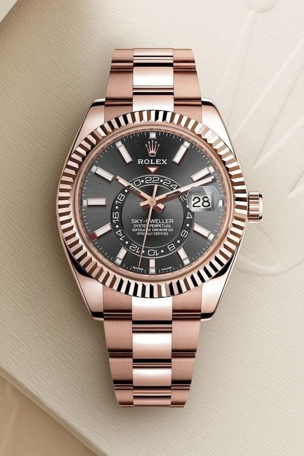 로** 스카이드웰러 로즈골드 다크로듐