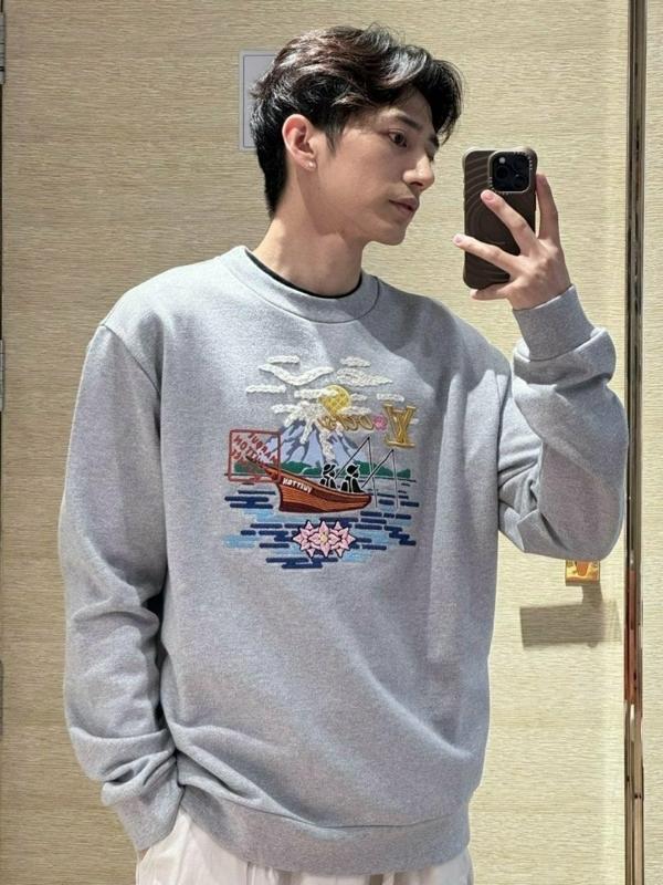 루* 피싱보트자수 맨투맨