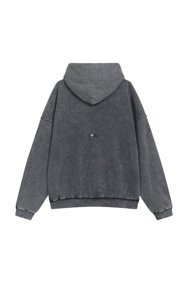 아** 백로고패치 후드