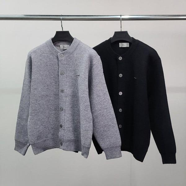 디* 스틸패치 울 가디건