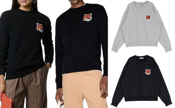 메* 키츠네 빅패치헤드맨투맨(2색상)