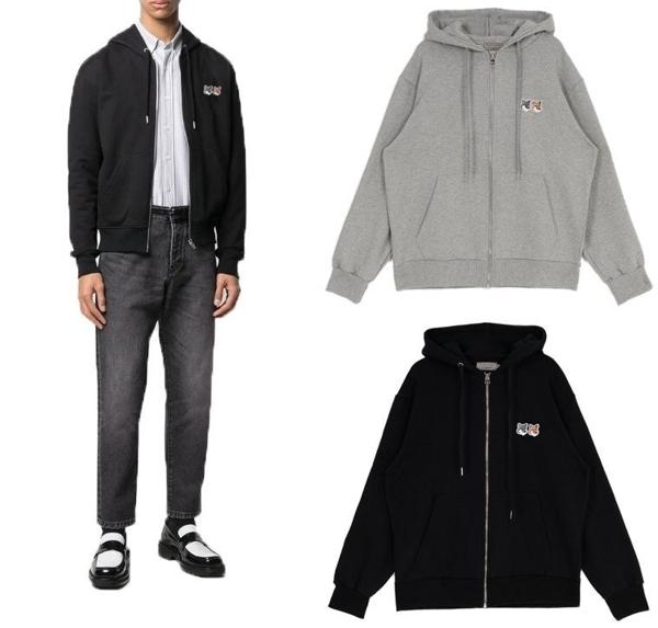 메* 키츠네 더블패치 후드집업 2색상