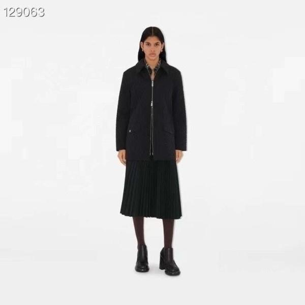 버** 플랩 퀼팅 지퍼 누빔 재킷