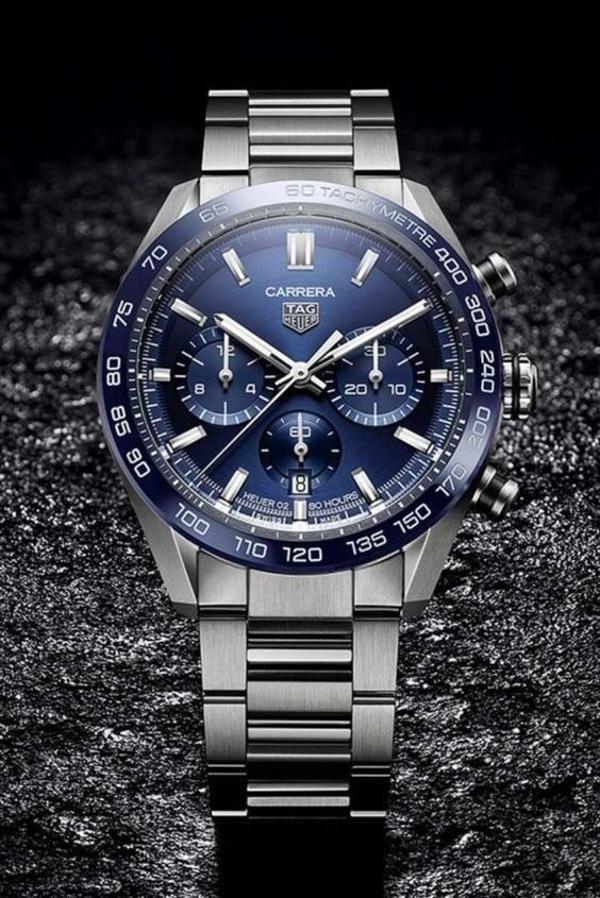 태그*** 까레라 칼리브 02 스포츠 블루다이얼