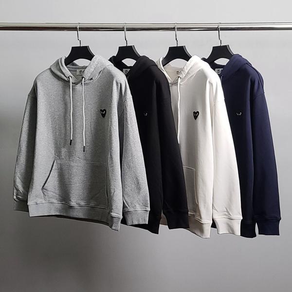 꼼* 화이트와펜 코튼 후드티