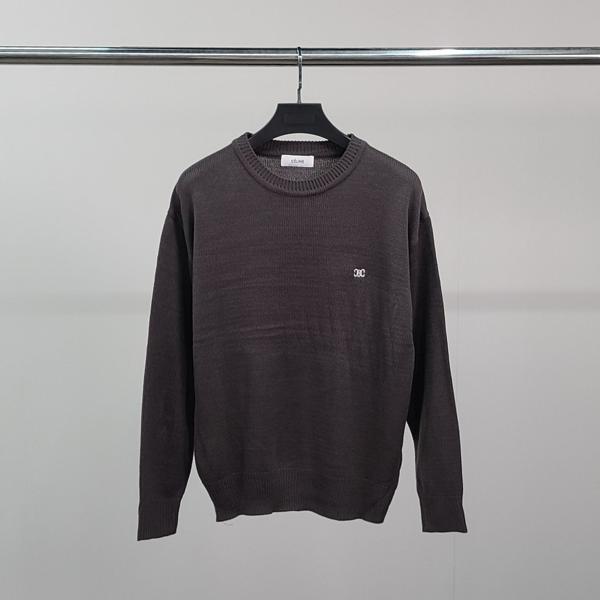 셀** 로고자수 클래식 니트