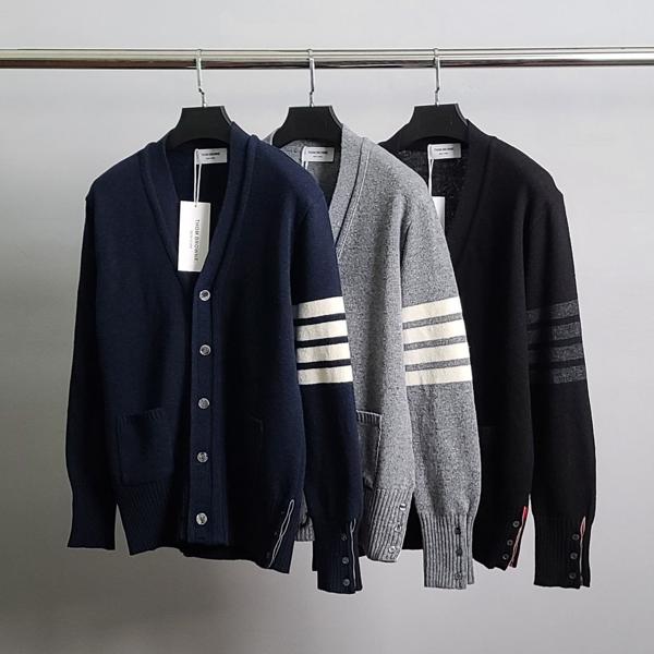 톰* 램스울 사선완장 가디건