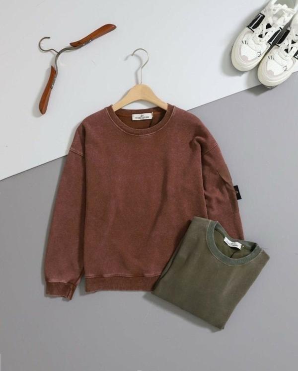 스* 에머라이즈 와펜 코튼 스웨트 셔츠