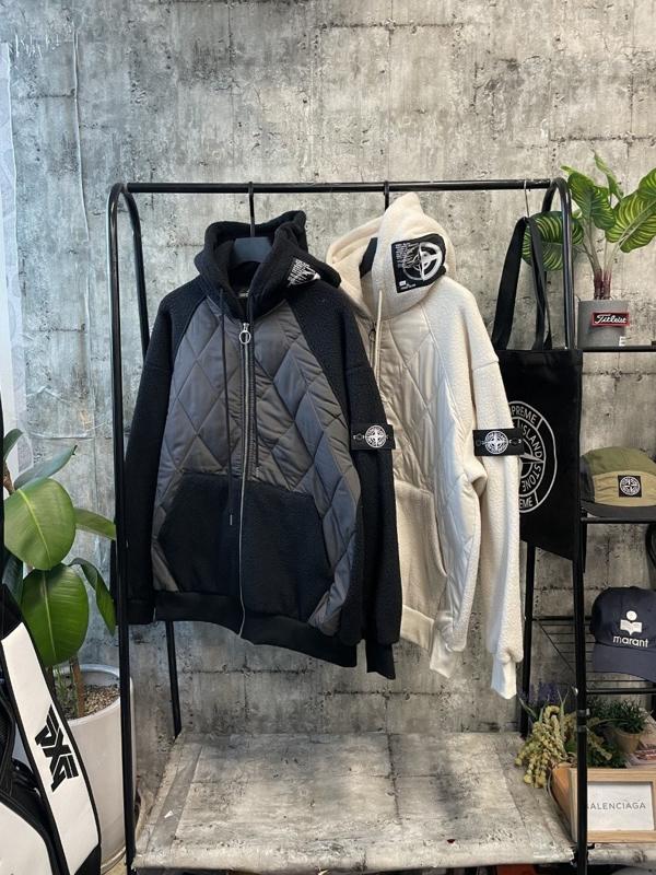 스* 퀄팅후리스 패딩