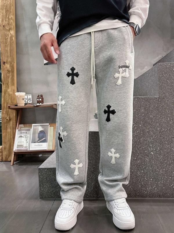 크* 크로스 로고 팬츠