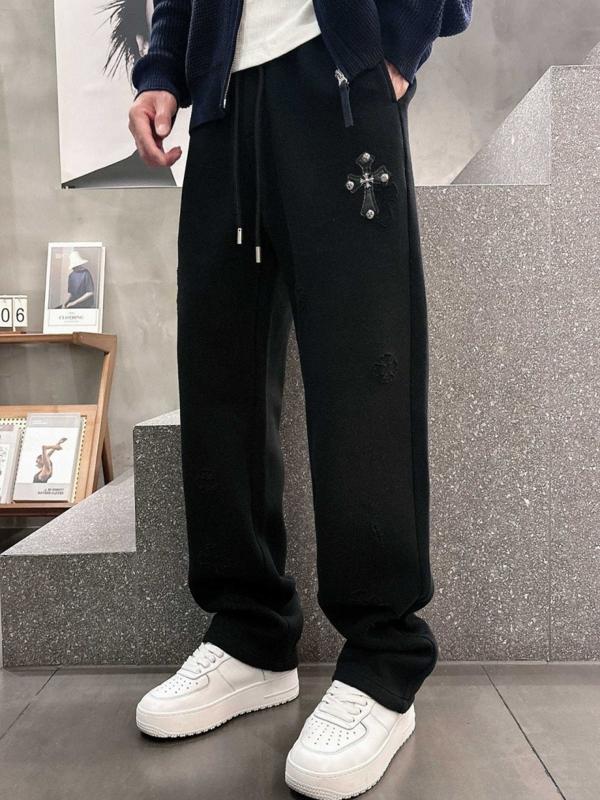 크* 크로스 로고 팬츠