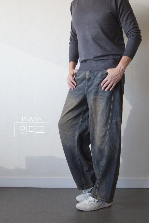 프** 벌룬핏 데님팬츠 (약기모)