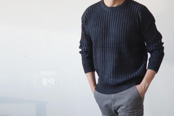 프** 골지퓨어 니트티