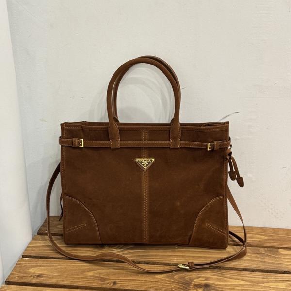 프** 스웨이드 토트백