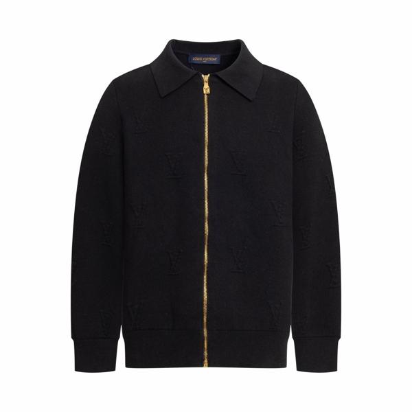 루* M1180 엠보스드 테크니컬 울 블루종