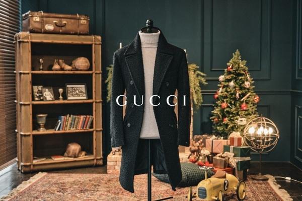 구* 최고급 알파카 더블 브레스티드 코트