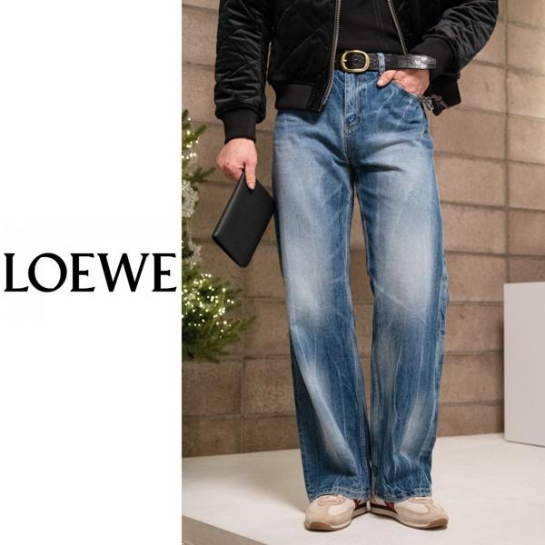 로** 데미지 청바지