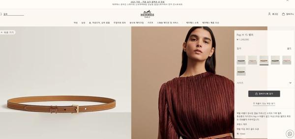 에*** 팝 에이치 벨트