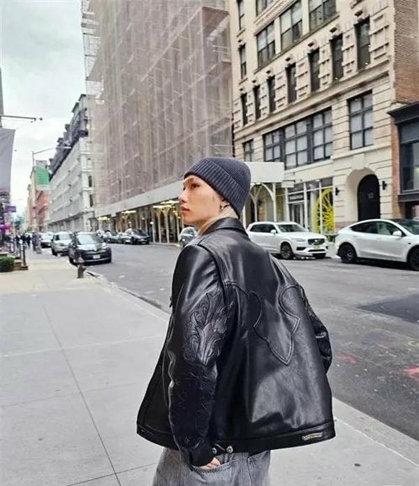 크* 에코레더 트럭커 자켓