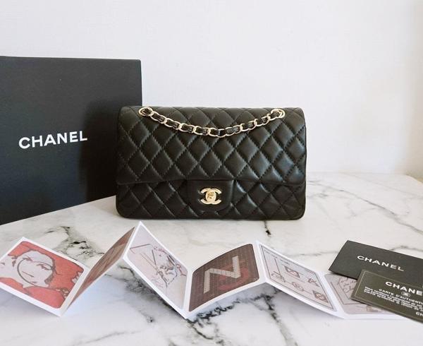 샤* 고급 리뉴얼 클래식 램스킨 미듐 금장