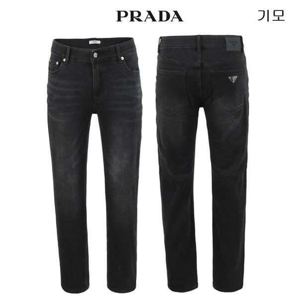 프** 블랙니트본딩 히든밴드 베이직핏 팬츠