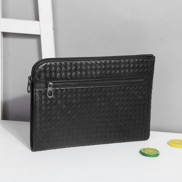 보** 앞지퍼 노트 클러치