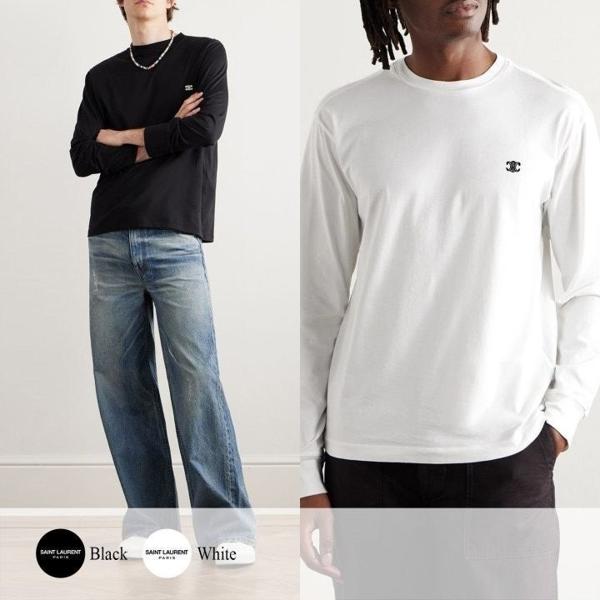 셀** 트리옹프 자수 로고 긴팔 티셔츠