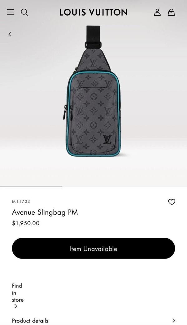 루* 에비뉴 모노그램 이클립스 리버스 슬링백