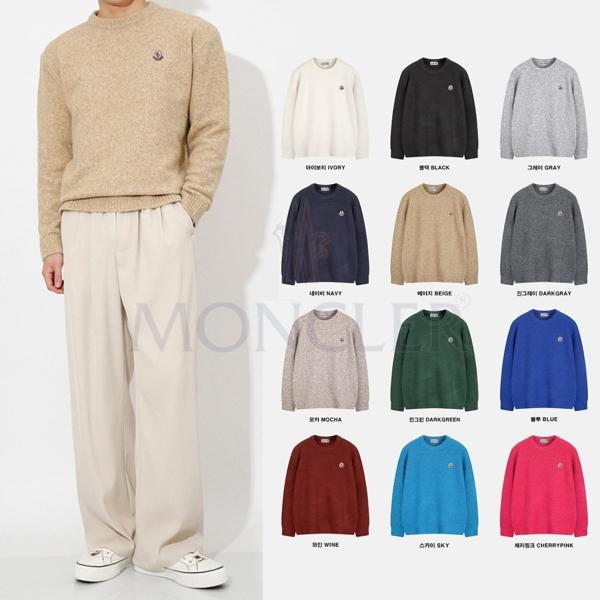 소프트 울 스판 라운 니트