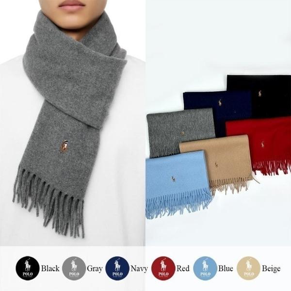 폴* 멀티컬러 포니 자수 머플러