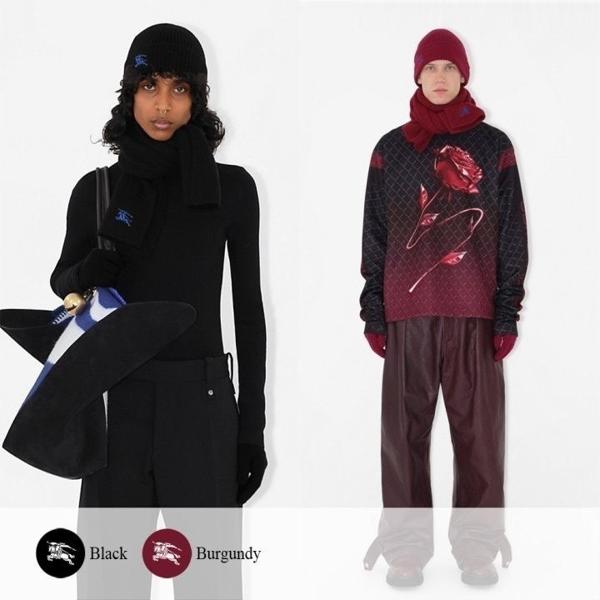 버** 기마 로고 골지 비니