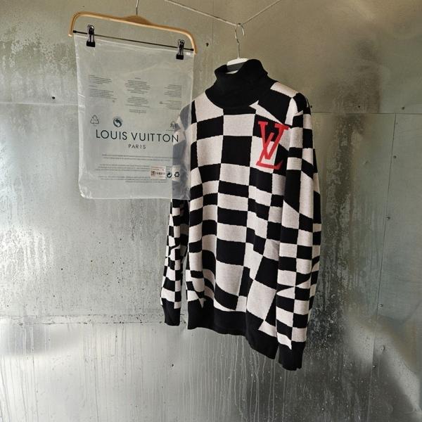 루* 자가드 울 풀 오버 니트