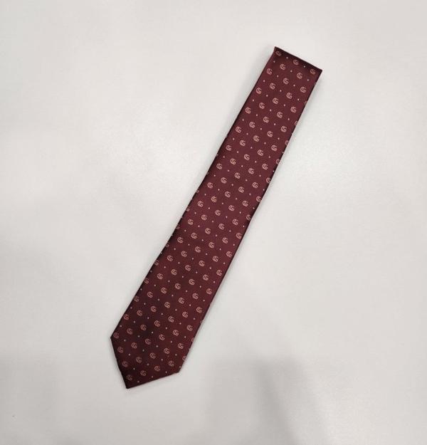 구* 폴카 도트 실크 넥타이