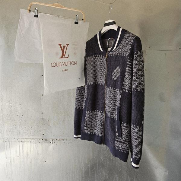 루* 다미에 퀼티드 코튼 보머