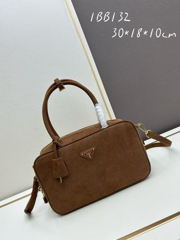 프** 스웨이드 토트백 숄더백