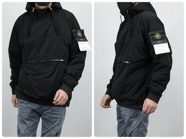 스* 와펜패치 이중아노락 자켓