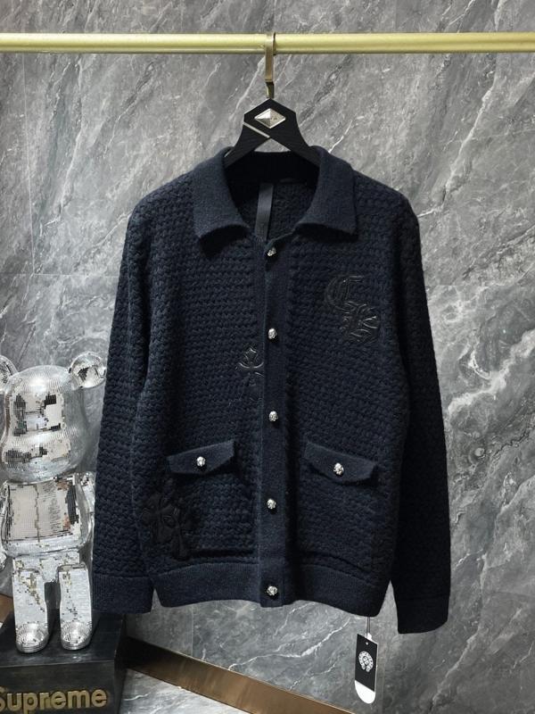 크* 가죽패치 버튼 카라 가디건