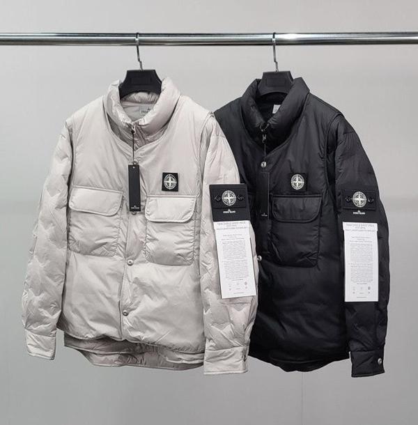 스* 와펜패치 덕다운 패딩