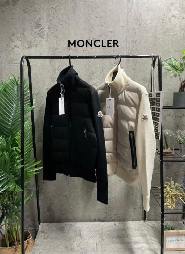 머슬 덕다운 니트 패딩 자켓