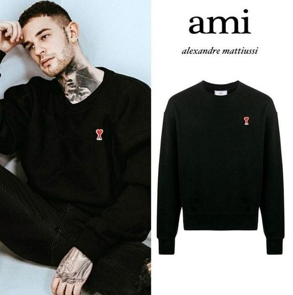 아* 스몰패치 커플 맨투맨  기모